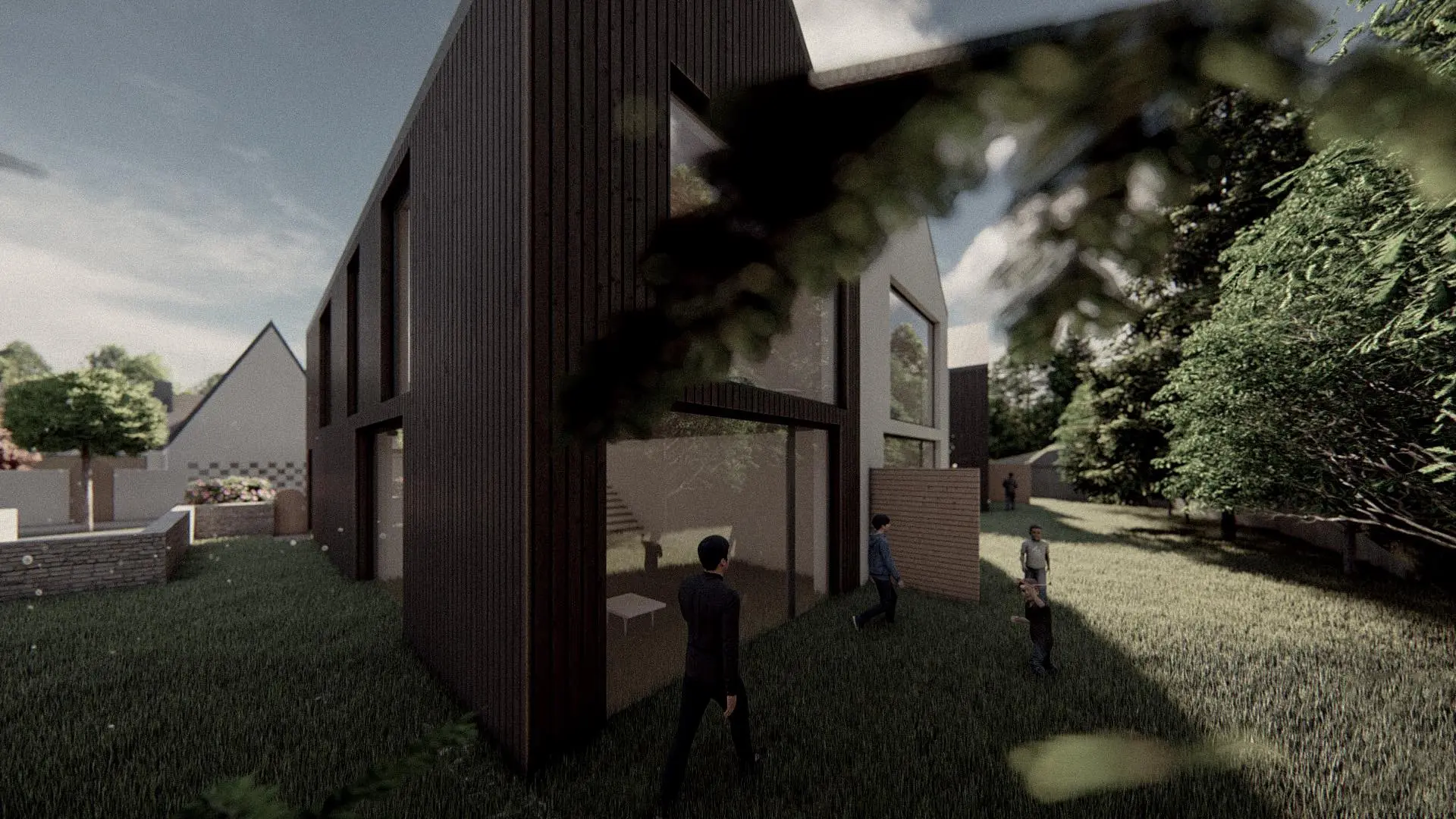 Rezidence Jenerálka KKCG - vizualizace dvojdomu (řadovka).Autor: Kurz architekti 