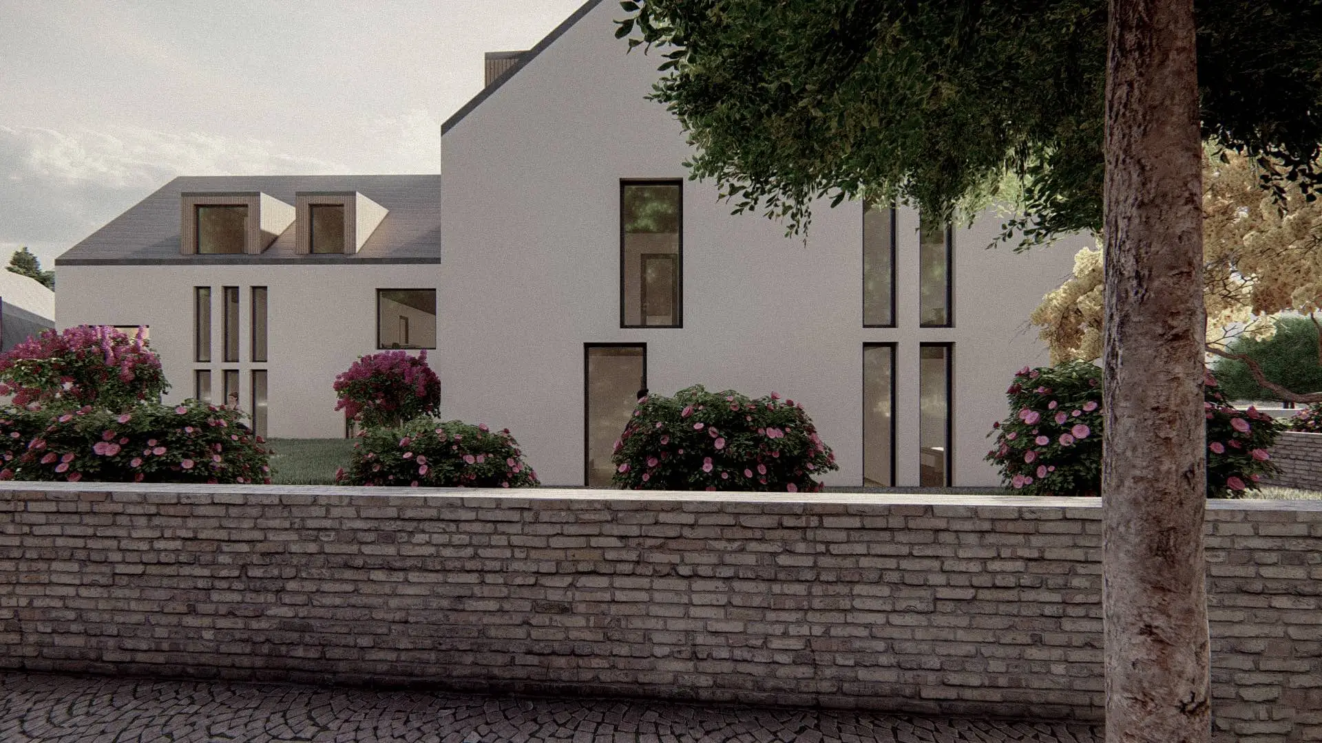 Rezidence Jenerálka KKCG - vizualizace bytového domu. Autor: Kurz architekti 
