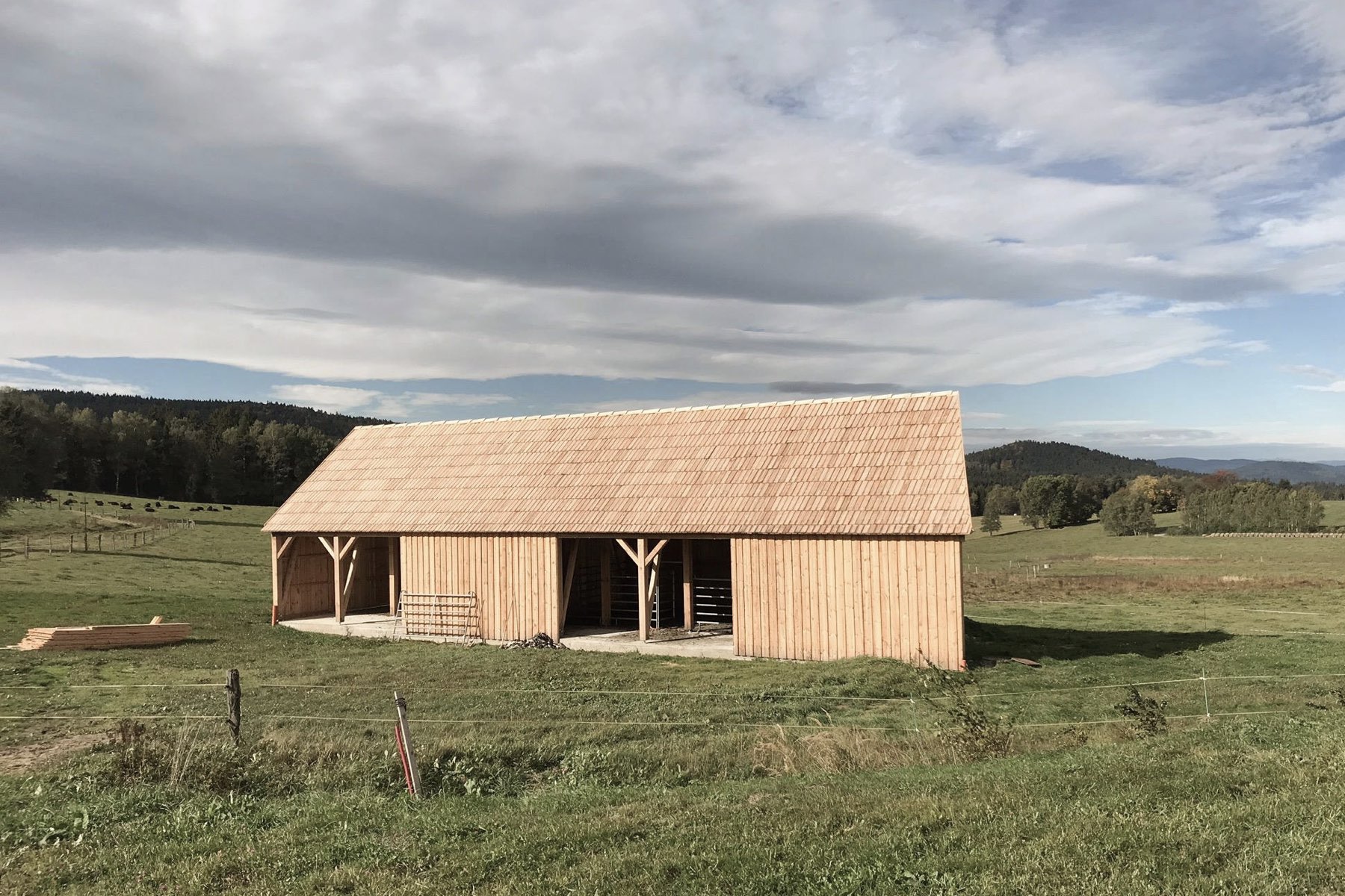 Barn on eco farm