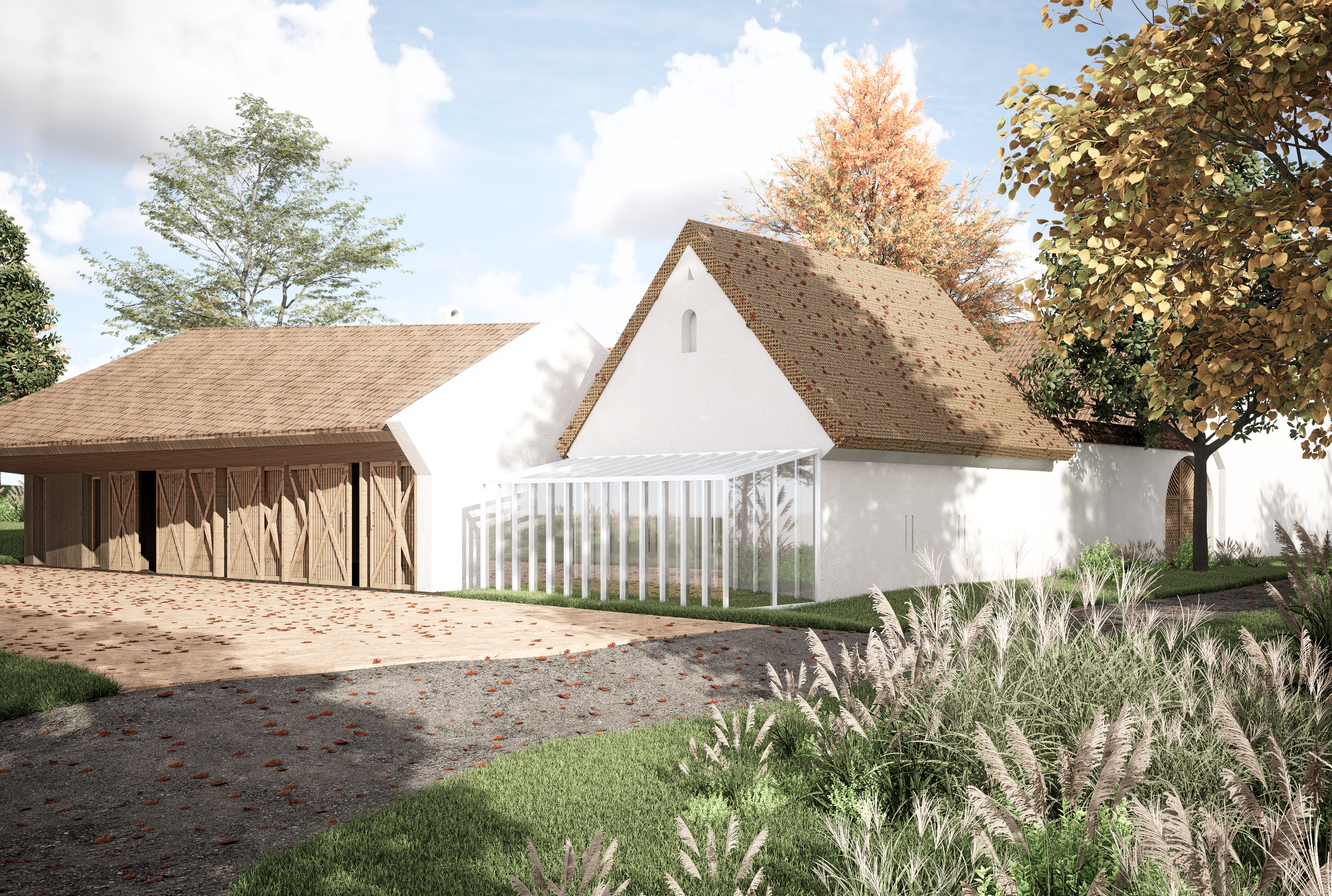 02_KURZ_architects_Nova_farma_ve_Lhote_puvodni-sipka_sklenik